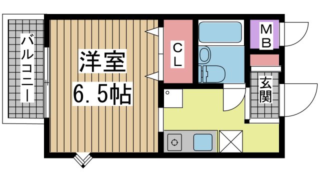 神戸市中央区神若通の賃貸物件間取画像