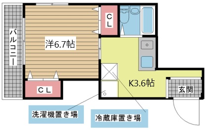 神戸市中央区神若通の賃貸物件間取画像