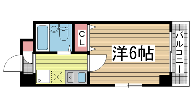 神戸市兵庫区本町の賃貸物件間取画像