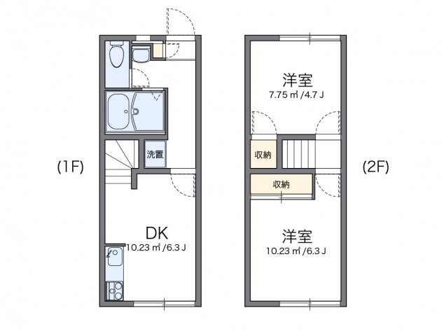 神戸市西区小山の賃貸物件間取画像