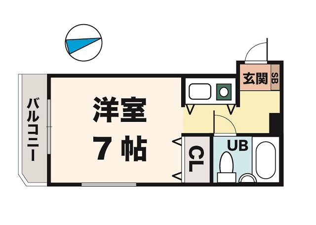 神戸市垂水区福田の賃貸物件間取画像