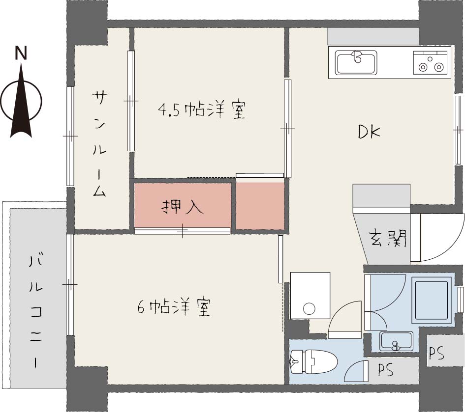 神戸市東灘区魚崎中町の賃貸物件外観写真