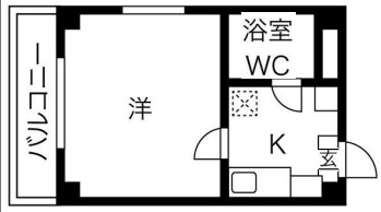 神戸市中央区坂口通の賃貸物件間取画像