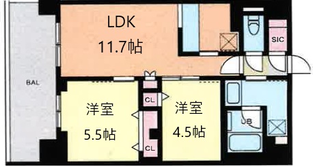 神戸市西区糀台の賃貸物件間取画像