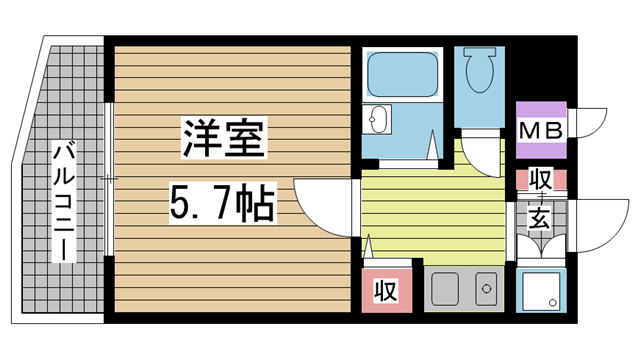 神戸市中央区元町通の賃貸物件間取画像