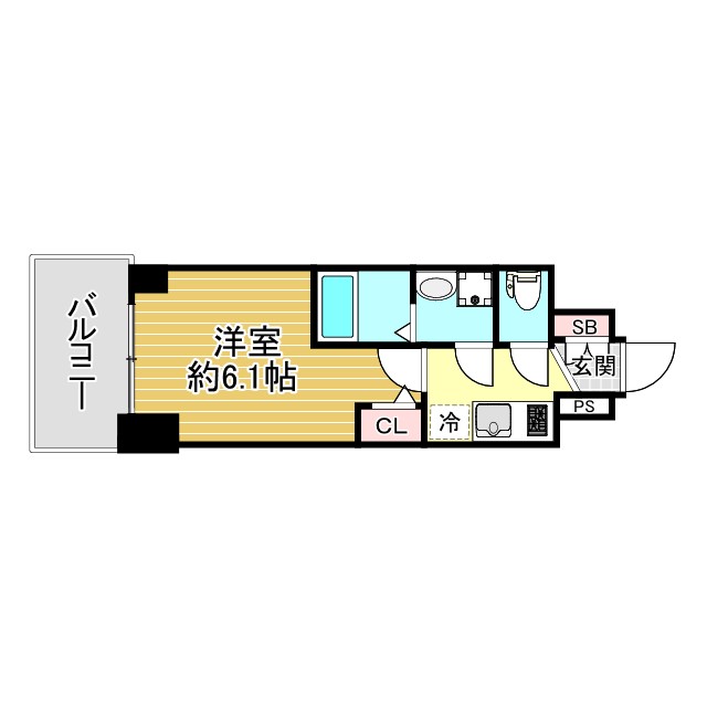 神戸市兵庫区松原通の賃貸物件間取画像