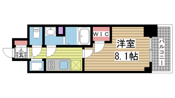 神戸市中央区中町通の賃貸物件間取画像
