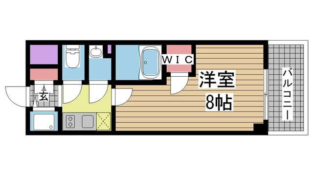 神戸市中央区中町通の賃貸物件間取画像