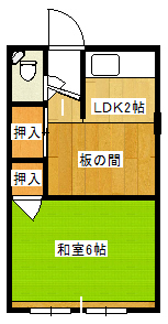 神戸市中央区二宮町の賃貸物件間取画像