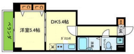神戸市東灘区御影中町の賃貸物件間取画像