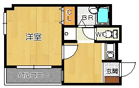 神戸市中央区琴ノ緒町の賃貸物件間取画像