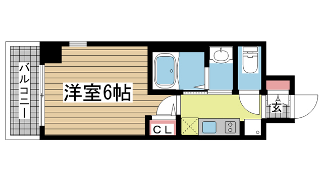 神戸市中央区下山手通の賃貸物件間取画像