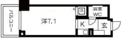 神戸市灘区福住通の賃貸物件間取画像