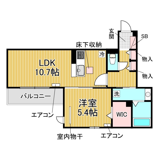 神戸市灘区岩屋北町の賃貸物件間取画像