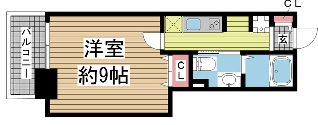 神戸市兵庫区塚本通の賃貸物件間取画像