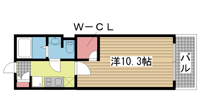 神戸市灘区友田町の賃貸物件間取画像