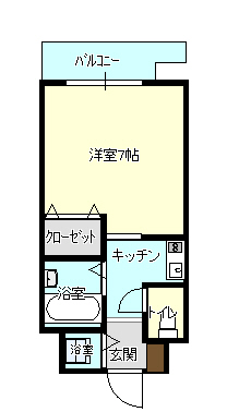 神戸市中央区八雲通の賃貸物件間取画像