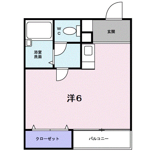 神戸市灘区城内通の賃貸物件間取画像