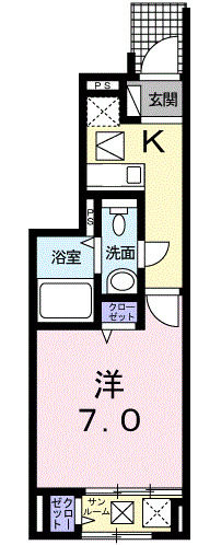 神戸市兵庫区大同町の賃貸物件間取画像