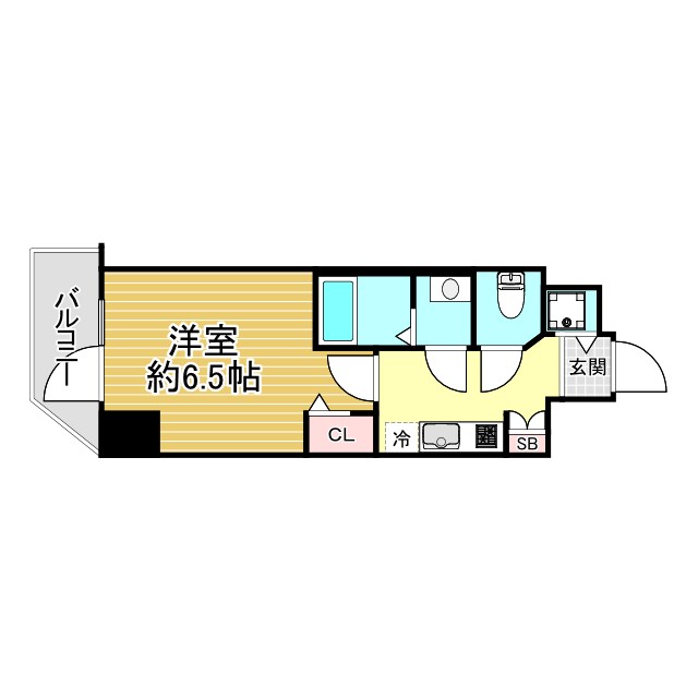 神戸市長田区大塚町の賃貸物件間取画像