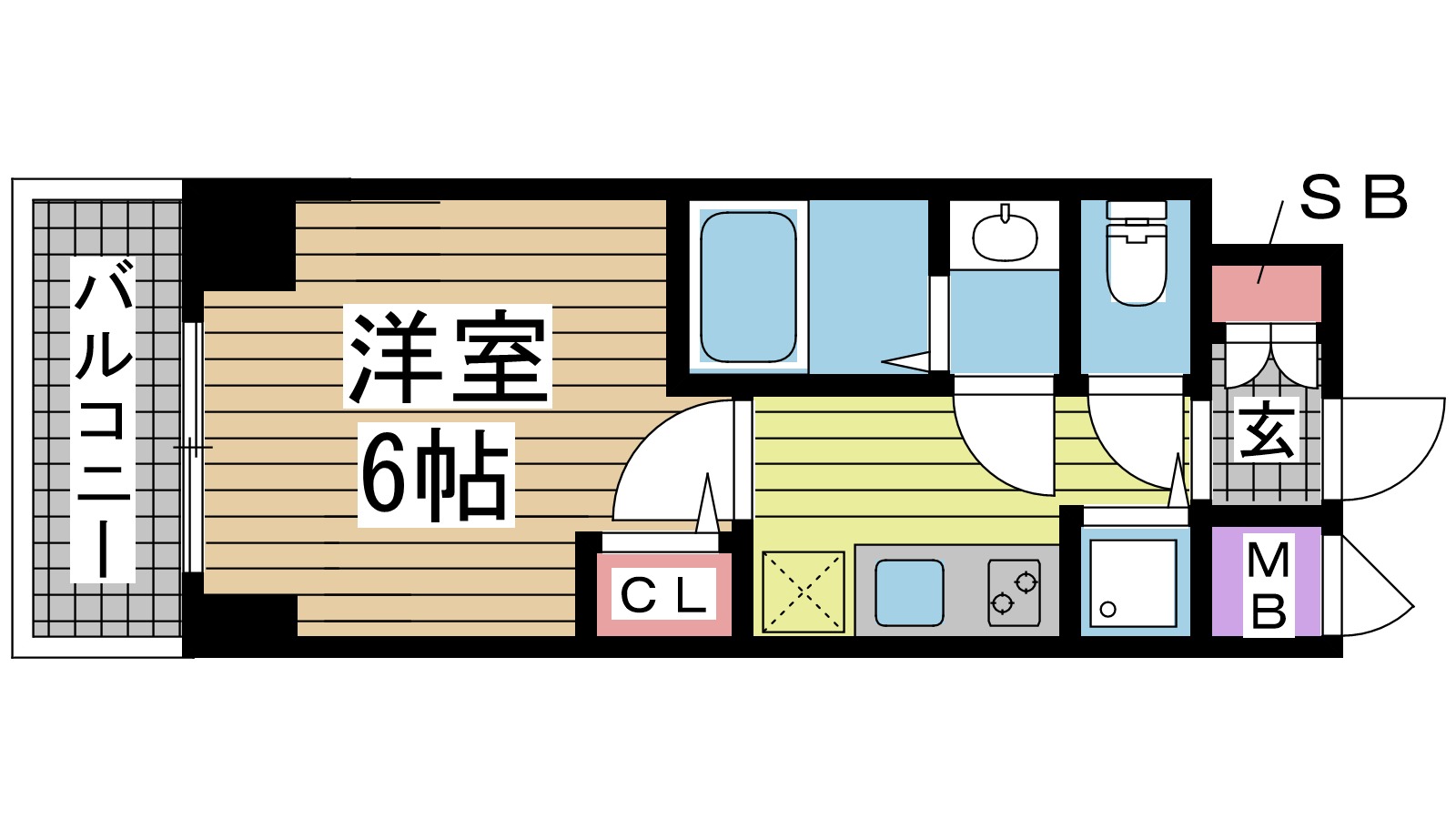 神戸市中央区加納町の賃貸物件間取画像