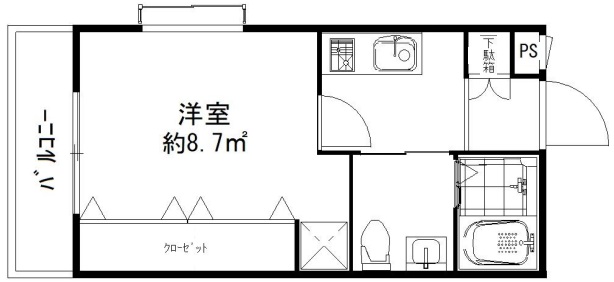 神戸市中央区八雲通の賃貸物件間取画像