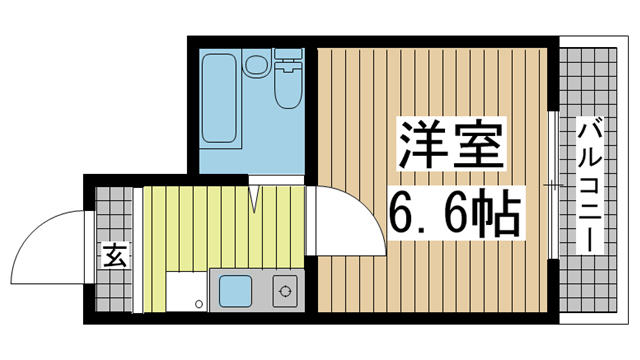 神戸市中央区二宮町の賃貸物件間取画像