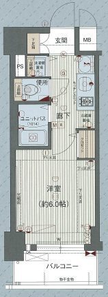 神戸市兵庫区三川口町の賃貸物件間取画像