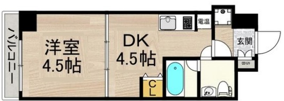 神戸市中央区脇浜町の賃貸物件間取画像