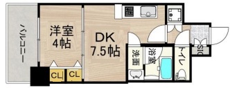 神戸市兵庫区三川口町の賃貸物件間取画像