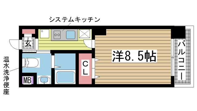 神戸市中央区元町通の賃貸物件間取画像