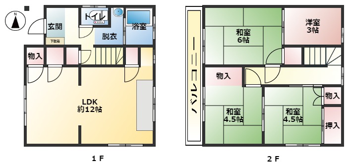 神戸市垂水区東垂水の賃貸物件間取画像