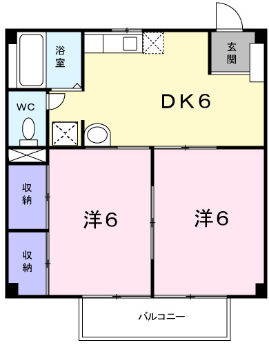 神戸市西区宮下の賃貸物件間取画像