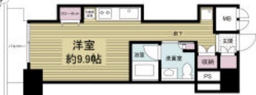 神戸市中央区磯上通の賃貸物件間取画像
