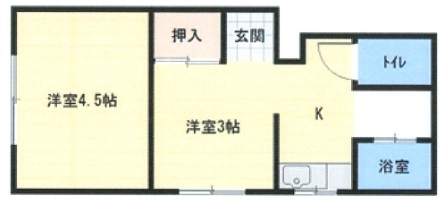 神戸市兵庫区福原町の賃貸物件間取画像