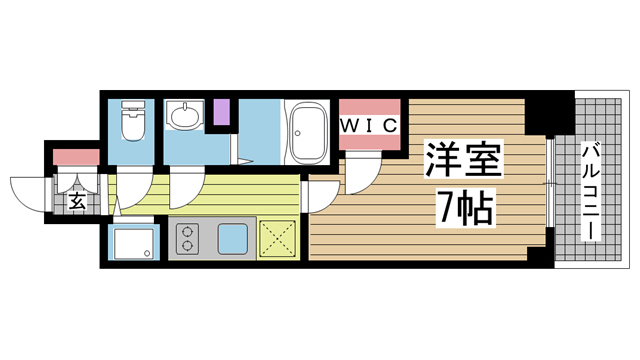 神戸市中央区中町通の賃貸物件間取画像