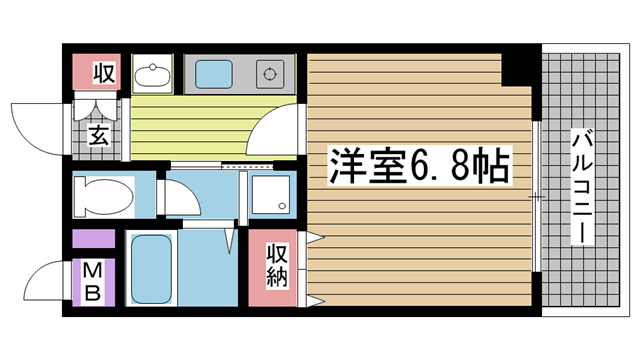 神戸市中央区元町通の賃貸物件間取画像