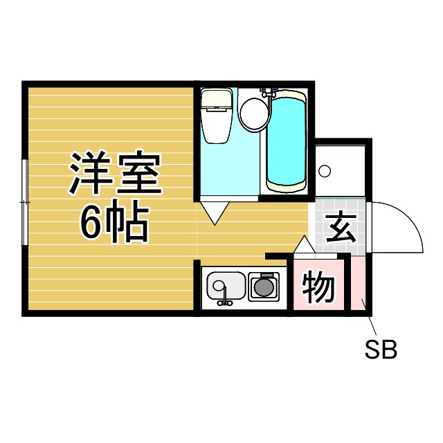 神戸市中央区山本通の賃貸物件間取画像