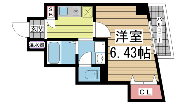 神戸市中央区北長狭通の賃貸物件間取画像