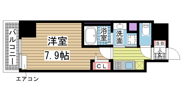 神戸市中央区元町通の賃貸物件間取画像