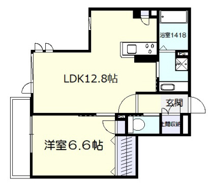 神戸市灘区大内通の賃貸物件間取画像