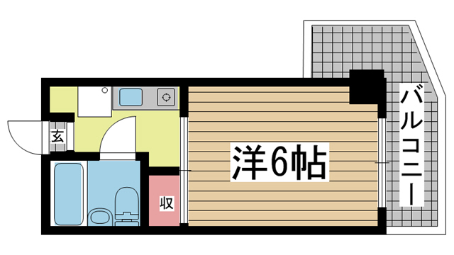 神戸市中央区下山手通の賃貸物件間取画像