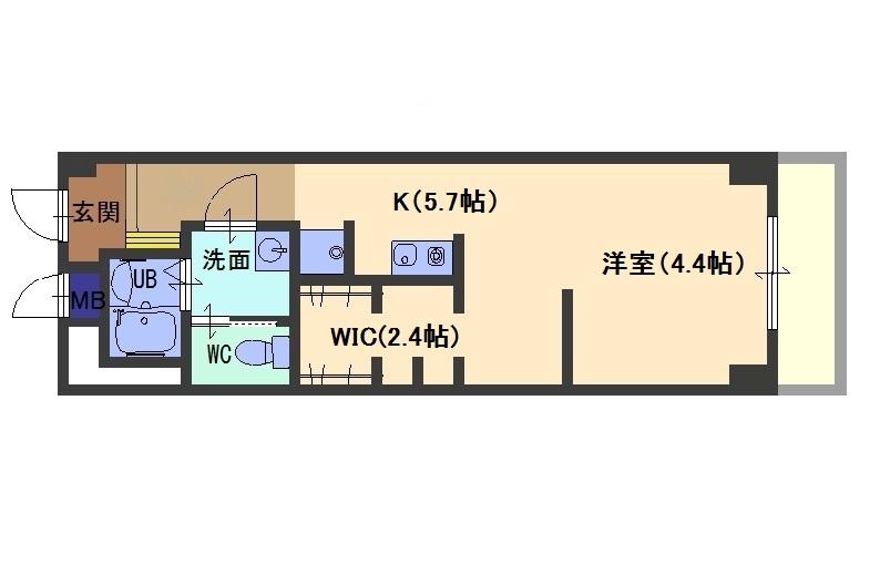 神戸市東灘区御影中町の賃貸物件間取画像