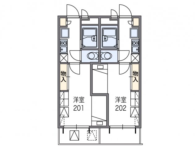 神戸市東灘区御影本町の賃貸物件間取画像