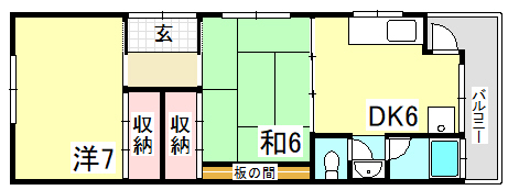 神戸市長田区浜添通の賃貸物件間取画像