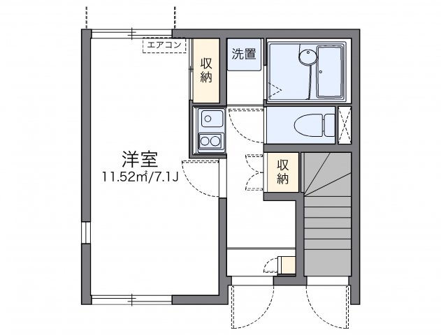 神戸市中央区籠池通の賃貸物件間取画像