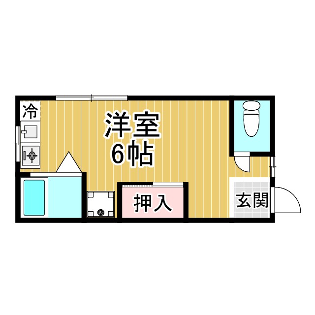神戸市中央区旗塚通の賃貸物件間取画像
