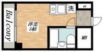 神戸市中央区雲井通の賃貸物件間取画像
