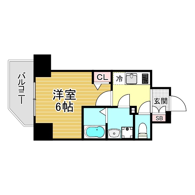 神戸市長田区腕塚町の賃貸物件間取画像
