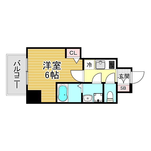 神戸市長田区腕塚町の賃貸物件間取画像